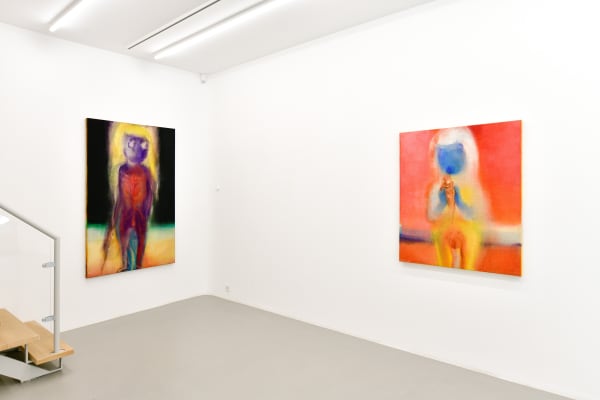 Installation view, Leiko Ikemura: Colors in Motion, Galerie Peter Kilchmann, Zurich, Switzerland, 2021, Photo: Sebastian Schaub