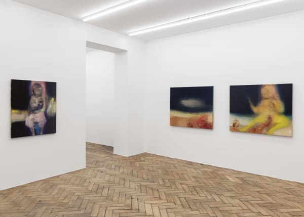 Installation view, Leiko Ikemura: New Girls ou Les Filles Difficiles, Galerie Peter Kilchmann, Paris, France, 2022-2023, Photo: Claire Dorn