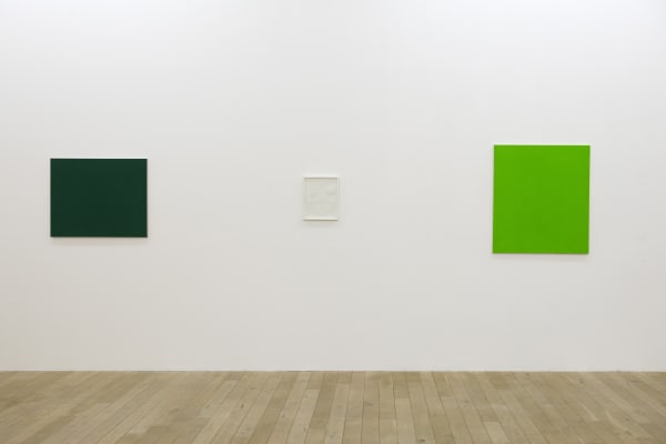 Installation view, Bruno Jakob: Hovering and Pulsing, Galerie Peter Kilchmann, Zurich, Switzerland, 2015, Photo: Sebastian Schaub