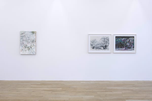 Installation view, Raffi Kalenderian: To Walk Through the Night, Galerie Peter Kilchmann, Zurich, Switzerland, 2015, Photo: Sebastian Schaub