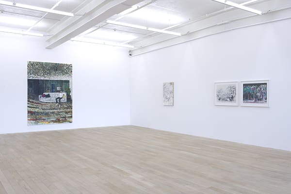 Installation view, Raffi Kalenderian: To Walk Through the Night, Galerie Peter Kilchmann, Zurich, Switzerland, 2015, Photo: Sebastian Schaub