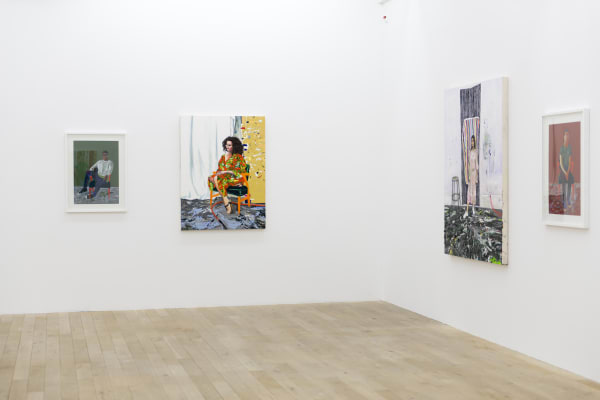 Installation view, Raffi Kalenderian: Portraits, Galerie Peter Kilchmann, Zurich, Switzerland, 2017, Photo: Sebastian Schaub