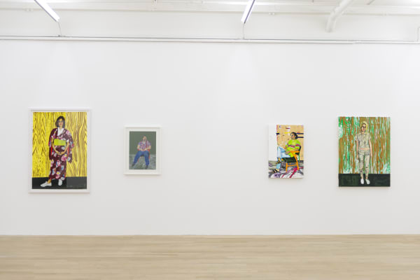 Installation view, Raffi Kalenderian: Portraits, Galerie Peter Kilchmann, Zurich, Switzerland, 2017, Photo: Sebastian Schaub
