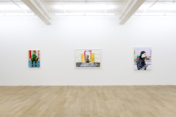 Installation view, Raffi Kalenderian: Portraits, Galerie Peter Kilchmann, Zurich, Switzerland, 2017, Photo: Sebastian Schaub