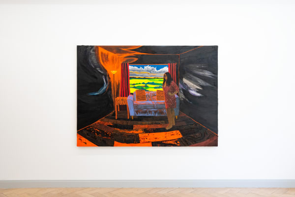 Installation view, Raffi Kalenderian: Across the Way Moved in a Pair, Galerie Peter Kilchmann, Zurich, Switzerland, 2022, Photo: Sebastian Schaub