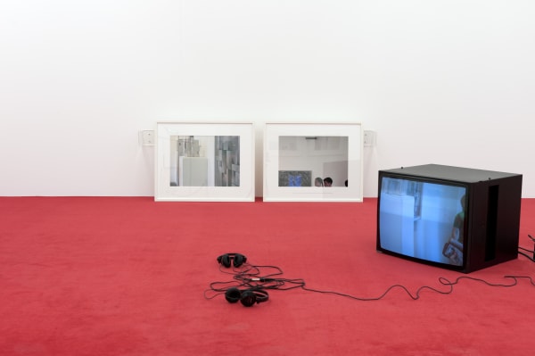 Installation view, Tobias Kaspar: Bodies in the Backdrop, Galerie Peter Kilchmann, Zurich, Switzerland, 2012