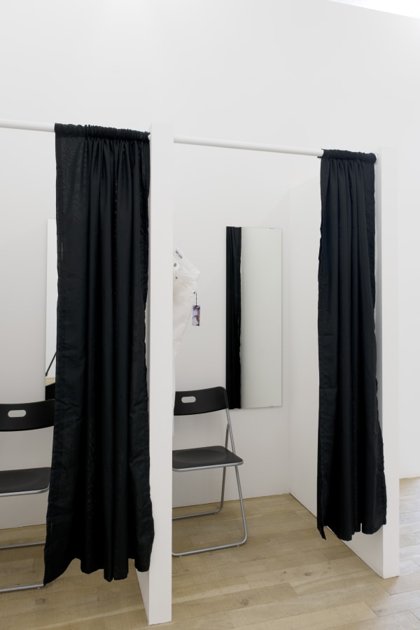 Installation view, Tobias Kaspar: Holiday, Galerie Peter Kilchmann, Zurich, Switzerland, 2014, Photo: Sebastian Schaub