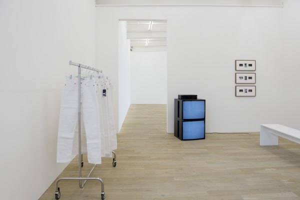 Installation view, Tobias Kaspar: Holiday, Galerie Peter Kilchmann, Zurich, Switzerland, 2014, Photo: Sebastian Schaub
