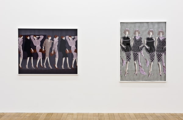 Installation view, Tobias Kaspar: The Category Is, Galerie Peter Kilchmann, Zurich, Switzerland, 2019, Photo: Sebastian Schaub