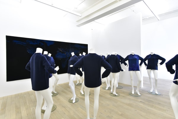 Installation view, Tobias Kaspar: Epicentre, Galerie Peter Kilchmann, Zurich, Switzerland, 2020, Photo: Sebastian Schaub