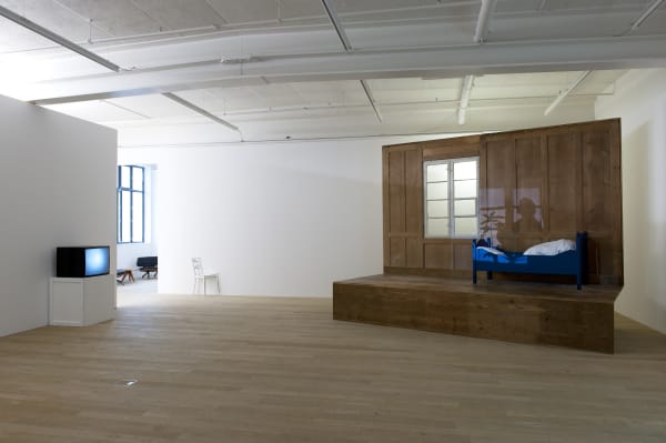 Installation view, Zilla Leutenegger: Rock The Chair, Galerie Peter Kilchmann, Zurich, Switzerland, 2011, Photo: Sebastian Schaub