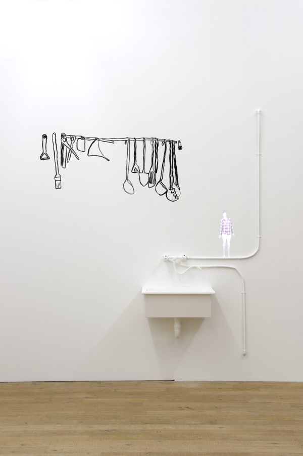 Installation view, Zilla Leutenegger: Rock The Chair, Galerie Peter Kilchmann, Zurich, Switzerland, 2011, Photo: Sebastian Schaub