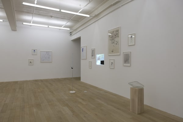 Installation view, Zilla Leutenegger: Moondiver, Galerie Peter Kilchmann, Zurich, Switzerland, 2015, Photo: Sebastian Schaub