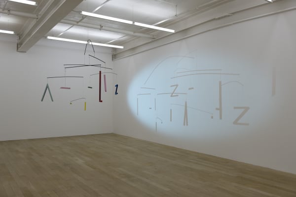 Installation view, Zilla Leutenegger: Moondiver, Galerie Peter Kilchmann, Zurich, Switzerland, 2015, Photo: Sebastian Schaub
