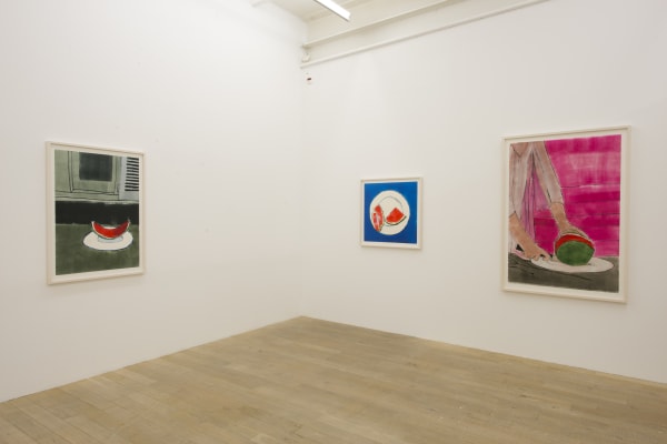 Installation view, Zilla Leutenegger: Casa Blanca, Galerie Peter Kilchmann, Zurich, Switzerland, 2017, Photo: Sebastian Schaub