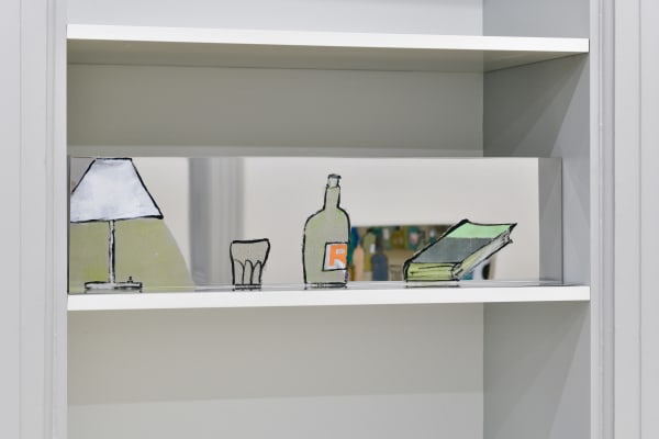 Installation view, Zilla Leutenegger: Mezzanin, Galerie Peter Kilchmann, Zurich, Switzerland, 2021, Photo: Sebastian Schaub