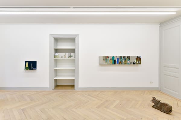 Installation view, Zilla Leutenegger: Mezzanin, Galerie Peter Kilchmann, Zurich, Switzerland, 2021, Photo: Sebastian Schaub