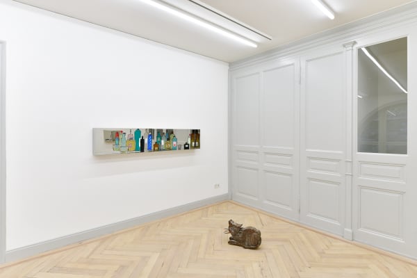 Installation view, Zilla Leutenegger: Mezzanin, Galerie Peter Kilchmann, Zurich, Switzerland, 2021, Photo: Sebastian Schaub