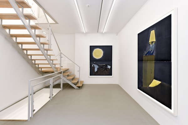 Installation view, Zilla Leutenegger: Mezzanin, Galerie Peter Kilchmann, Zurich, Switzerland, 2021, Photo: Sebastian Schaub