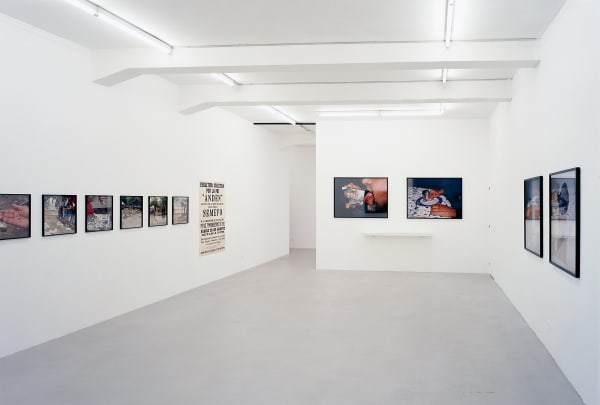 Installation view, Teresa Margolels, Galerie Peter Kilchmann, Limmatstrasse, Zurich, Switzerland, 2003