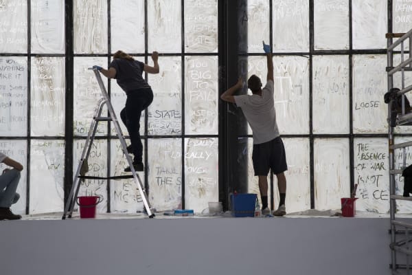 Exhibition view, Maja Bajevic: Power, Governance, Labor, Migros Museum für Gegenwartskunst, Zurich, Switzerland, 2017, Photo: Stefan Altenburger