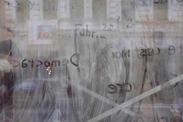 Installation view, Maja Bajević: To Be Continued, DAAD Galerie, Berlin, Germany, 2012