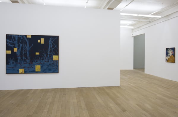 Installation view, Uwe Wittwer: Im Walde, Galerie Peter Kilchmann, Zurich, Switzerland, 2019, Photo: Sebastian Schaub