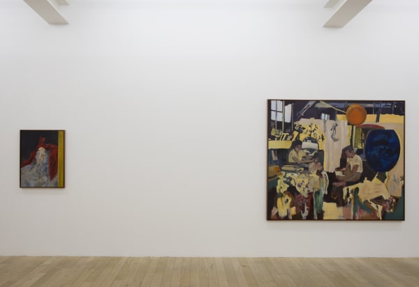 Installation view, Uwe Wittwer: Im Walde, Galerie Peter Kilchmann, Zurich, Switzerland, 2019, Photo: Sebastian Schaub