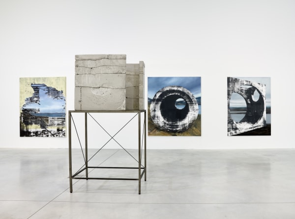 Installation view, étendue, corps, espaces. olivier debré et les artistes architectes: Eva Nielsen, CCC OD, Tours, France, 2020-2021, Photo: François Fernandez