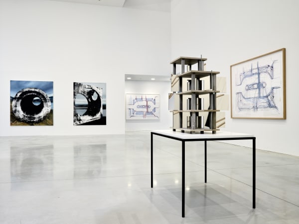 Installation view, étendue, corps, espaces. olivier debré et les artistes architectes: Eva Nielsen, CCC OD, Tours, France, 2020-2021, Photo: François Fernandez