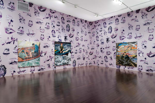 Installation view, Hernan Bas: Choose Your Own Adventure, Yuz Museum, West Bund, Shanghai, China, 2021