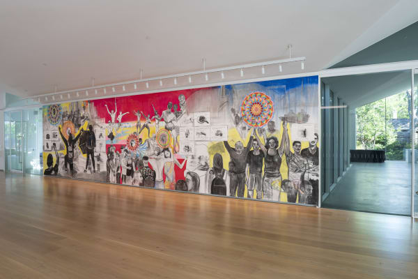 Installation view: Marc Bauer, Wall Drawing Series, Menil Collection, Houston, 2024. Photo: Paul Hester