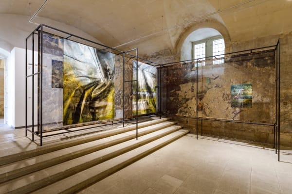 Installation view: Eva Nielsen & Marianne Derrien, Insolare, BMW Art Makers, Les Rencontres de la Photographie Arles, France, 2023. Photos: Salim Santa Lucia