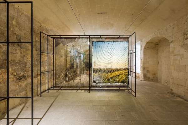 Installation view: Eva Nielsen & Marianne Derrien, Insolare, BMW Art Makers, Les Rencontres de la Photographie Arles, France, 2023. Photos: Salim Santa Lucia