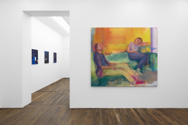 Installation views, Group Show: Figurative Painting in France Today (selection), Galerie Peter Kilchmann, Paris, 2023. Photos: Axel Fried