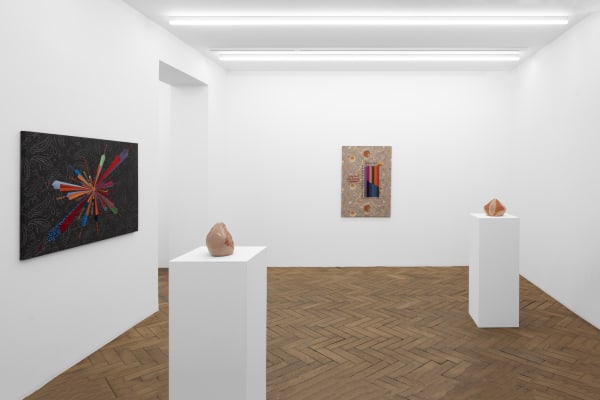 Exhibition views: Damaged Goods, Maja Bajević, Galerie Peter Kilchmann Paris, 2024. Courtesy the artist and Galerie Peter Kilchmann Paris/Zurich. Photos: Axel Fried.