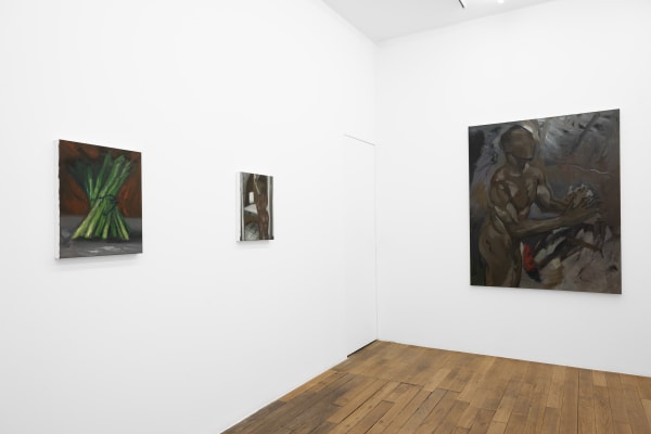 Installation views, Kenrick McFarlane, The Junkanoo Meets the Ocean, 2024, Galerie Peter Kilchmann, Paris. Photos: Axel Fried.