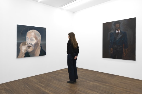 Installation views, Kenrick McFarlane, The Junkanoo Meets the Ocean, 2024, Galerie Peter Kilchmann, Paris. Photos: Axel Fried.