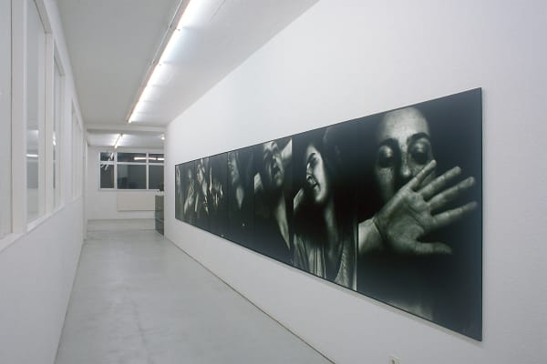 Installation view, Suzanne Lafont, Galerie Peter Kilchmann, Hardturmstrasse, Zurich, Switzerland, 1993