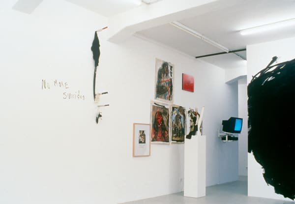 Installation view, Violence the true way, Galerie Peter Kilchmann, Limmatstrasse, Zurich, Switzerland, 2002