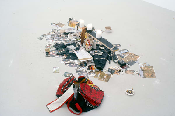 Installation view, Violence the true way, Galerie Peter Kilchmann, Limmatstrasse, Zurich, Switzerland, 2002