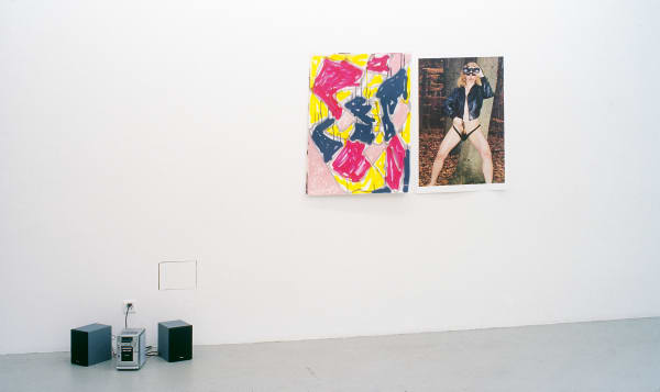 Installation view, Violence the true way, Galerie Peter Kilchmann, Limmatstrasse, Zurich, Switzerland, 2002