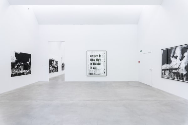 Installation view, Monica Bonvicini: Hurricanes and Other Catastrophes, Kunstmuseum Winterthur, Winterthur, Switzerland, 2022