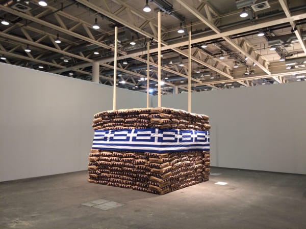 Installation view, Vlassis Caniaris: I Praise, Art Basel Unlimited, Basel, Switzerland, 2016