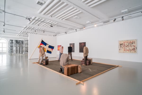 Installation view, Vlassis Caniaris: Learning from Athens, Dokumenta 14, Kassel, Germany, 2017