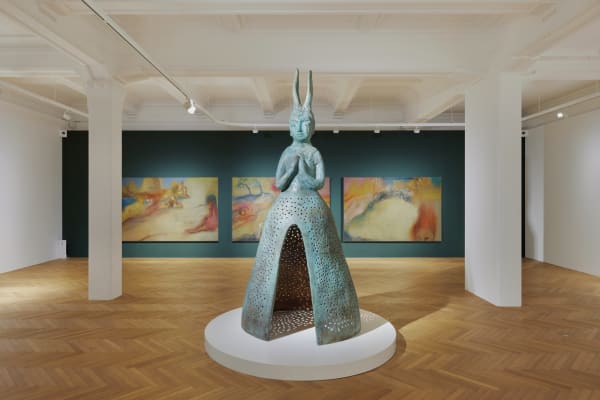 Installation views: Leiko Ikemura, Light on the Horizon, Heredium Museum, Daejon, South Korea, 2024. Photos: Oh Myoung-June
