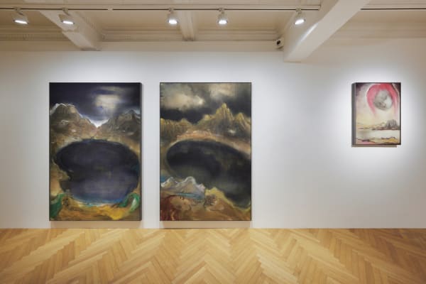 Installation views: Leiko Ikemura, Light on the Horizon, Heredium Museum, Daejon, South Korea, 2024. Photos: Oh Myoung-June
