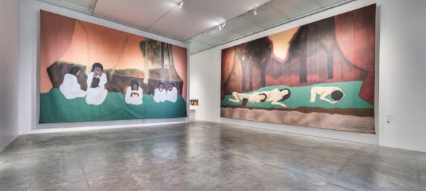 Installation views: Beatriz González, War and Peace: A Poetics of Gesture, Museo Universitario Arte Contemporáneo, MUAC/UNAM, 2023. Photos: Oliver Santana