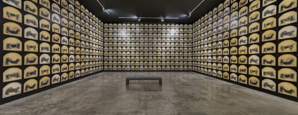Installation views: Beatriz González, War and Peace: A Poetics of Gesture, Museo Universitario Arte Contemporáneo, MUAC/UNAM, 2023. Photos: Oliver Santana