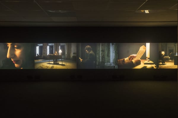 Installation views: Adrian Paci, Still Voices, Haifa Museum of Art, Israel, 2022. Photos: Elie Posner